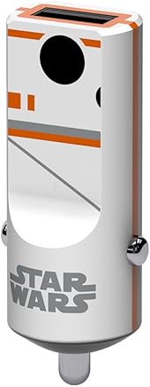 Tribe Star Wars 2.4 A Cargador de coche Fast Charge I USB Cargador Universal para iPhone, iPad, Smartphone Samsung Galaxy, Huawei, LG, Nexus - BB8 Tribe Star Wars 2.4 A Cargador de coche Fast Charge I USB Cargador Universal para iPhone, iPad, Smartphone Samsung Galaxy, Huawei, LG, Nexus - BB8