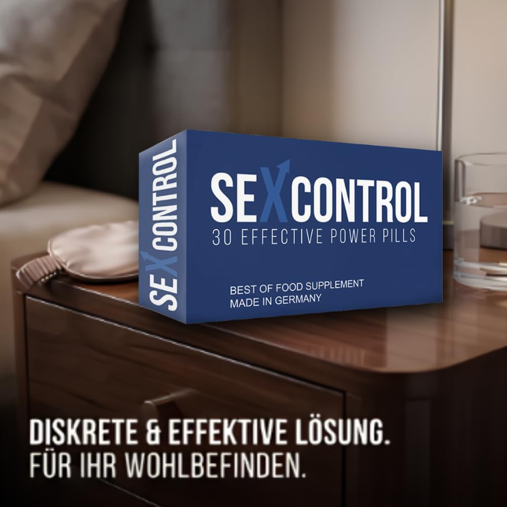 Sex Control Pillen - Ausdauer Kapsel - natürliche und effektive Pille für den längere Spaß zu Zweit im Bett. Lust, Erotik