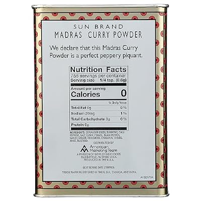 Sun Brand Madras Curry Powder, 1 Pound (Pack of 1)