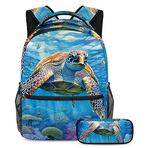 Sac à dos tortue de mer idéal pour le collège et les sorties de vacances des adolescents
