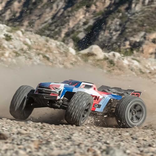 Image of ARRMA RC Truck 1 /8 KRATON 4X4 6S BLX BRUSHLESS V6 Speed Truck RTR (Lipo Battery and Charger Not Included) (Blue /Red), ARA8608V6T4