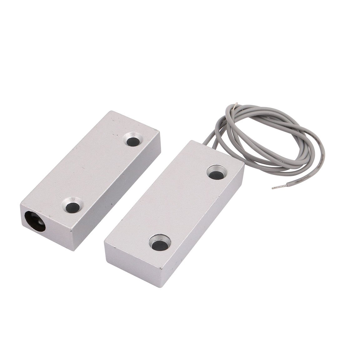 interruptor electronico Par de interruptores de puerta de Metal con lengüeta magnética de seguridad electrónica rodante, accesorio de seguridad con alarma