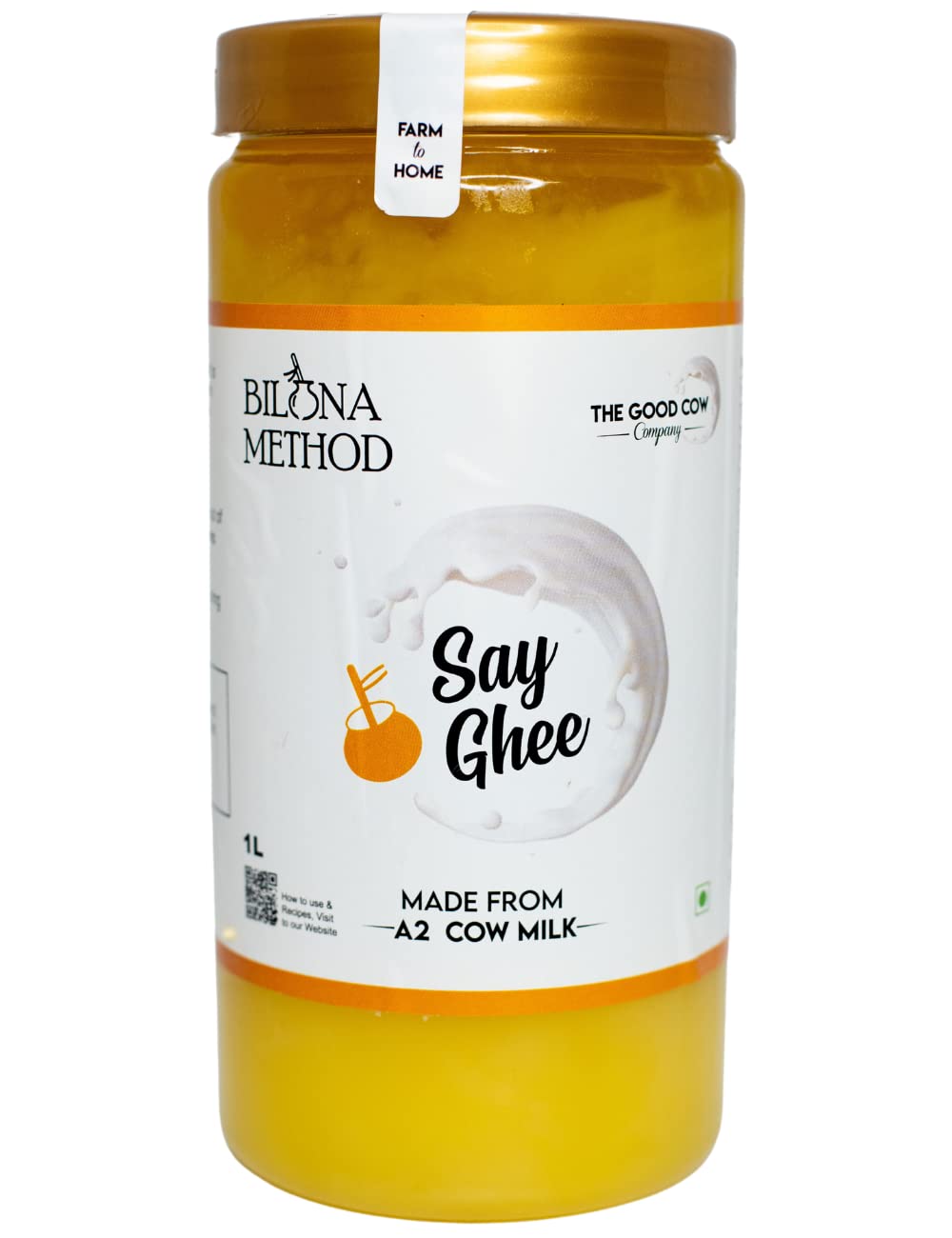 Say Ghee The Good Cow Co-100% Pure A2 Cow Ghee (1 L Value Pack), Bilona Method & Farm-Grass Fed Milk Cows For Unadulterated & Natural Ghee, 1000 Kilograms (B082R87HQY) Amazon Price History, Amazon Price Tracker