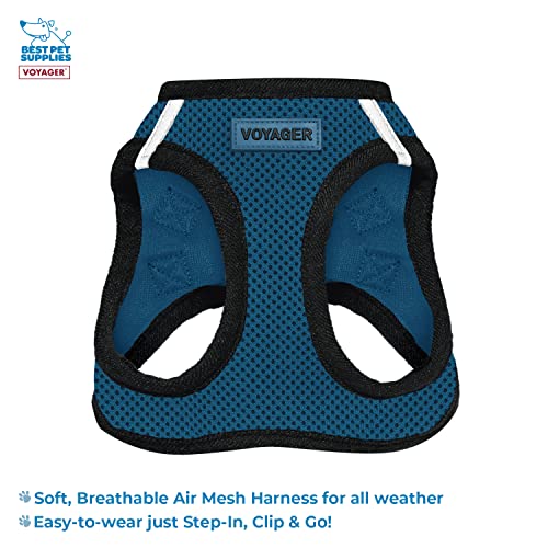 Voyager Step-in Air All Weather Mesh Harness and Reflective Dog 5 ft Leash Combo with Neoprene Handle - Image 2
