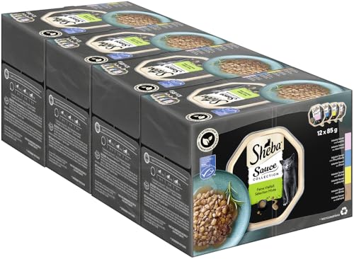 SHEBA Schale Multipack Sauce Collection Feine Vielfalt MSC 4x12x85g 1