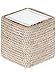 KOUBOO 1030056 Tissue Box Cover, White Wash