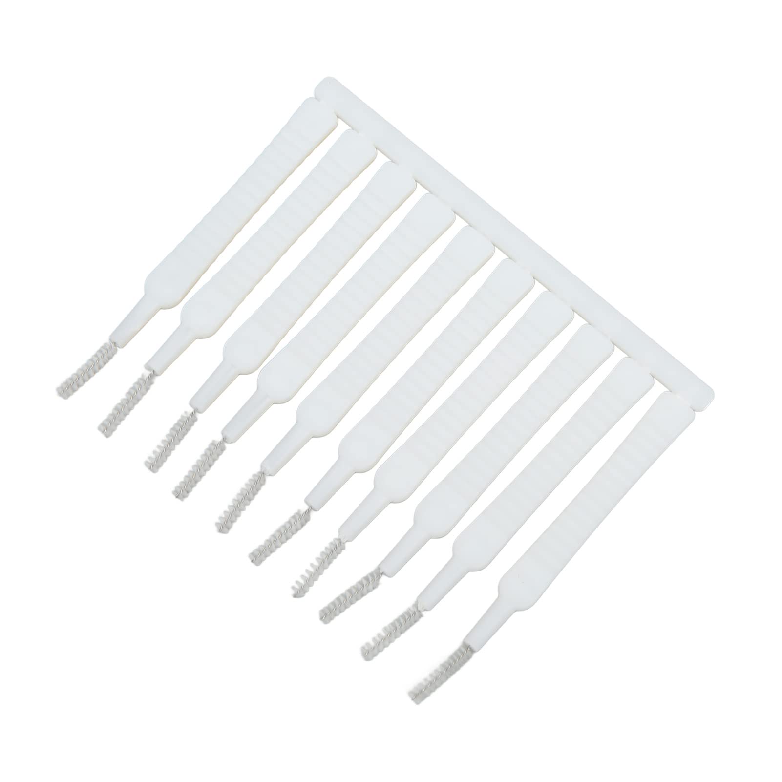 Muiltvoe Mini Nylon Brush, 10pcs Shower Head Small Hole Cleaner Brush for Nozzle Blockages, Easily Dirt on Shower Nozzle, Mobile Phone Hole, Efficient and Convenient