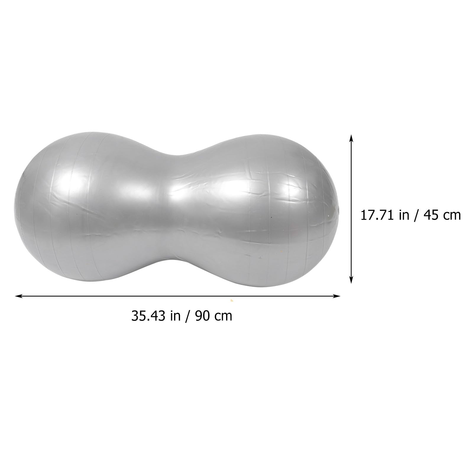 Verdickter Aufblasbarer Yogaball aus PVC mit Anti Platz Schutz Tragbarer Erdnuss Gymnastikball für Massage und Yoga mit Luftpumpe 1 Satz