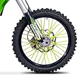 llantas xtz 250 Set de 72 coberturas de rayos para darle un toque especial a tu moto - Fácil instalación mediante clips sin tener que desarmar llantas o rayos