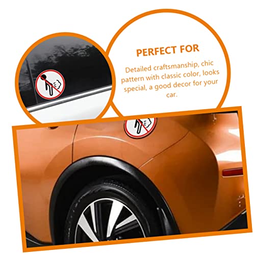 Calcomanías reflectantes No Farting autoadhesivas de vinilo para ventanas de coches planos 8