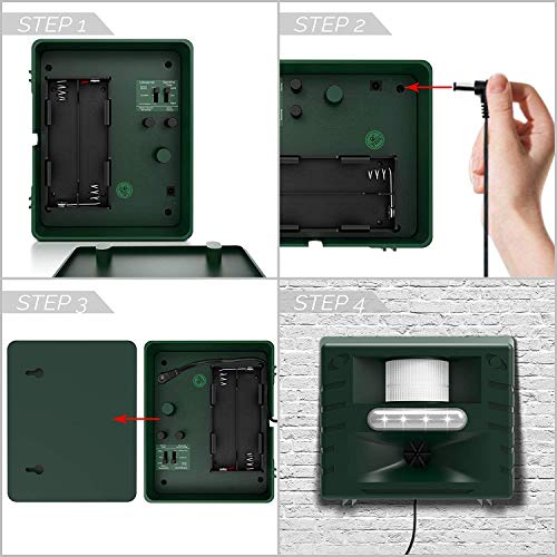 image for Ultrasonic Outdoor Animal Pest Repellent, Aspectek - Yard Sentinel RC 