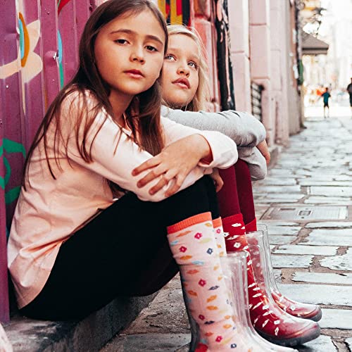 Kit Meias Infantil 4 Pares Cano Alto 3/4 Jokenpô Rosa Cor:Rosa;Tamanho:M