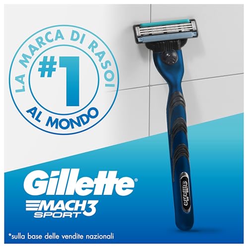 Gillette Mach3 Sport Lamette Di Ricambio Da Uomo Per Una Rasatura Profonda, 17 Pezzi - 6