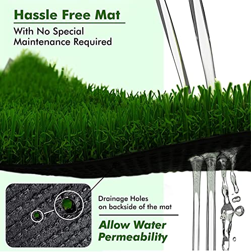 F2L 35Mm Waterproof Artificial Grass Mat For Balcony | Green Grass Carpet For Balcony | All-Weather Home And Office Edition (Size 1.5 X 4 Feet, Rectangular) (Image - 4)