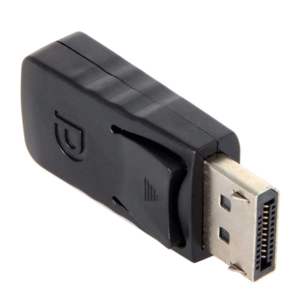Adapter DisplayPort na Mini DisplayPort, DP na Mini DP | Wtyczka DP do gniazda Mini-DP, konwerter męski na żeński do komputera, karty graficznej, monitora i Thunderbolt 1/2, czarny