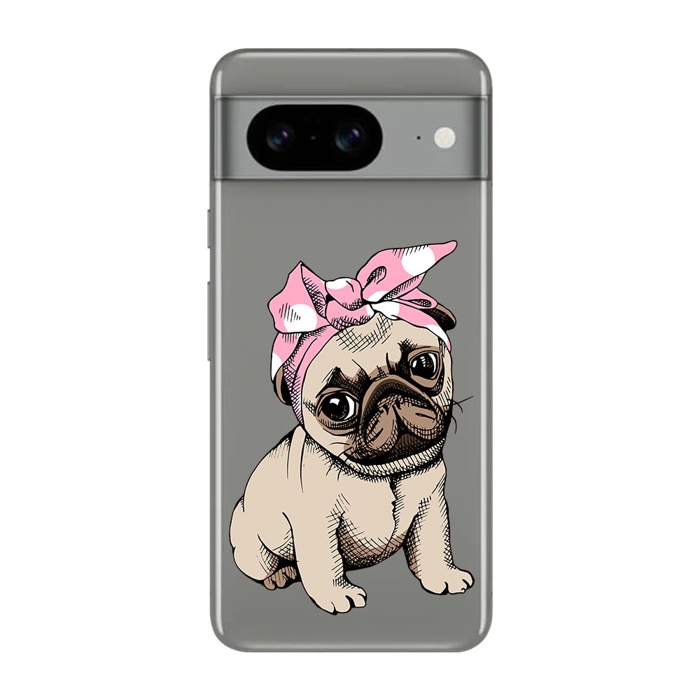 犬　Google pixel Amazon.com: Blingy's for Google Pixel 8 手機殼,可愛的哈巴狗