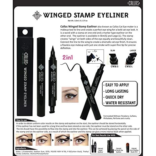 Callas The Make Up Pro Winged Stamp Eyeliner Large 0.12oz miniatura 3
