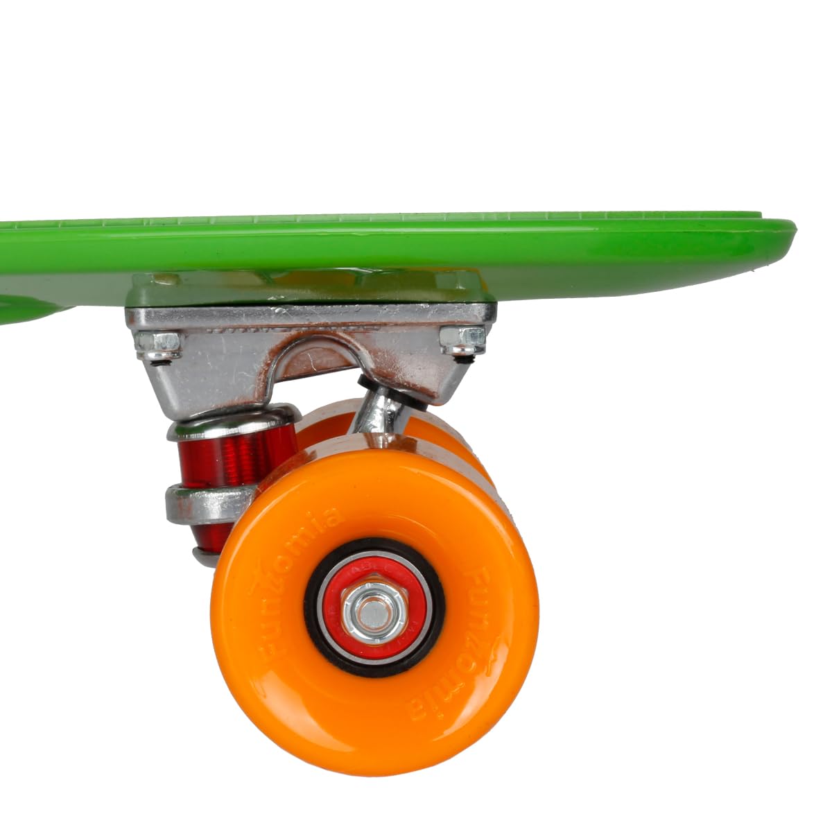FunTomia Planche à roulettes Mini-Board Skateboard 57cm - avec roulements ABEC-11 - Style Retro Cruiser en Plastique (Vert + T-Tool)