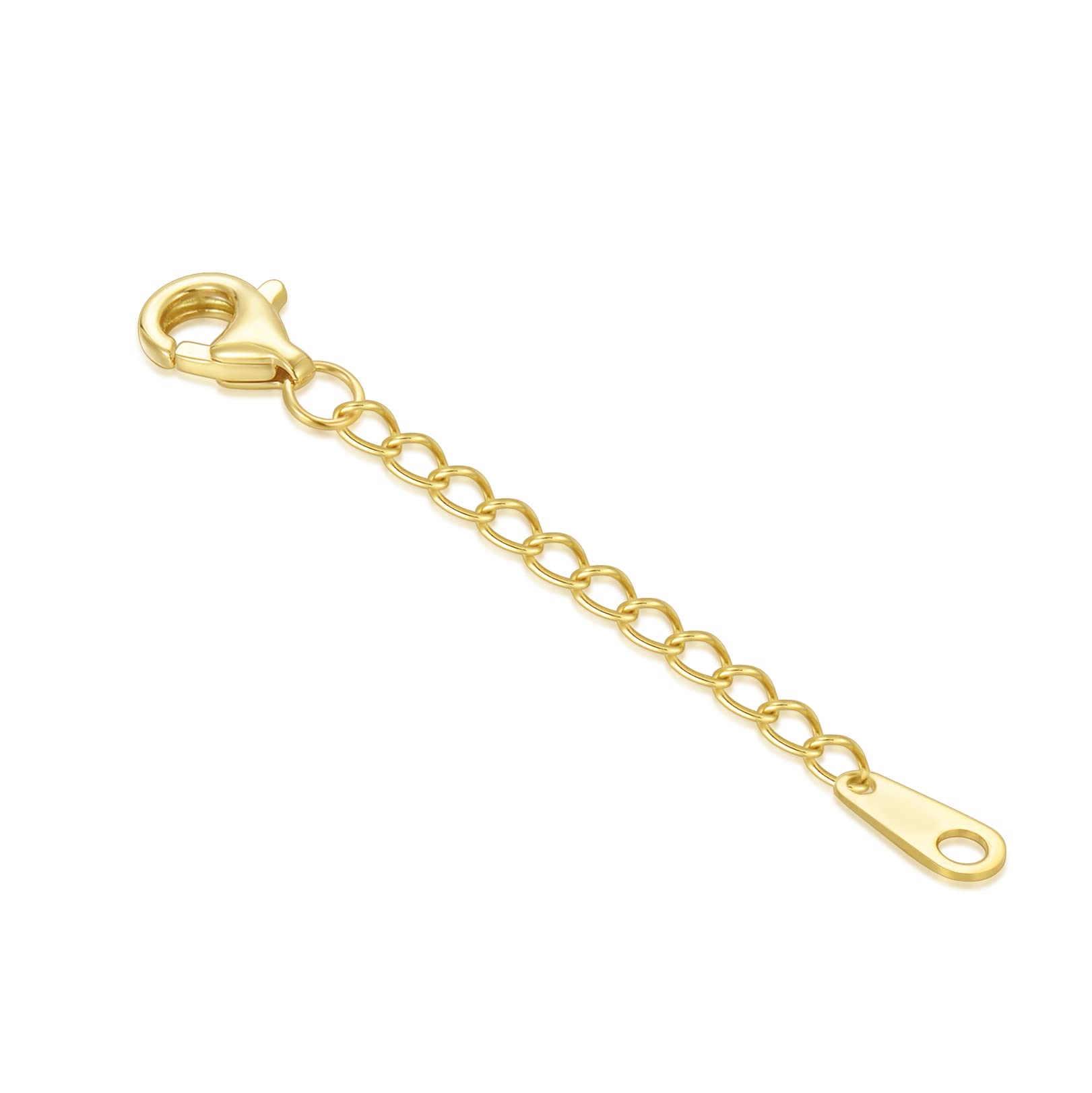 14k Gold Necklace &amp; Bracelet Extender Chain, Adjustable Extension Chain for Necklace &amp; Anklet