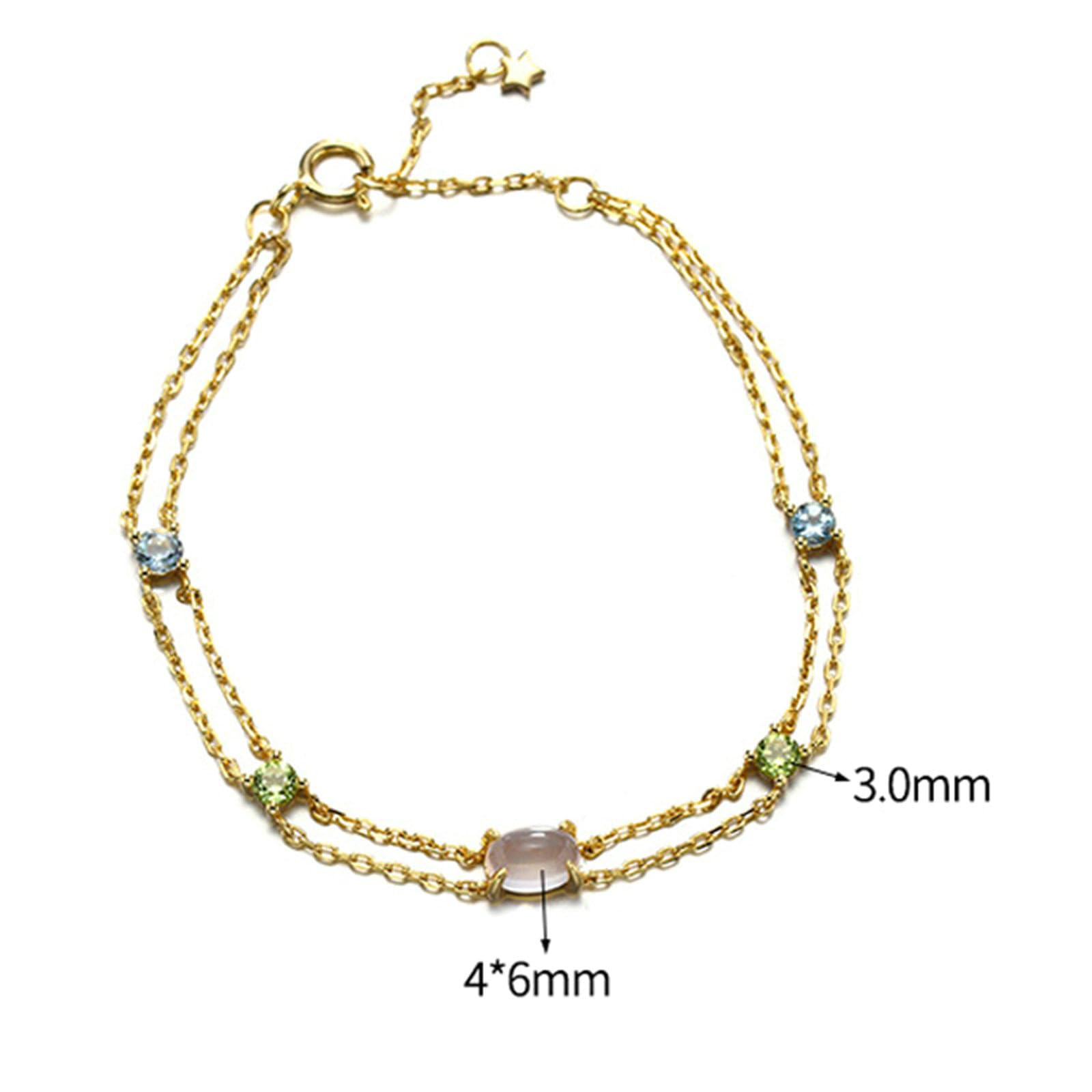 Pulsera de mujer 750 585 oro 375 21-23 cm de extensión