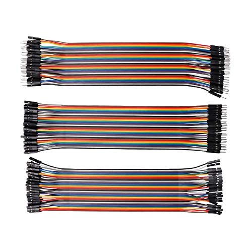 Image of REES52 10Pcs SG90 Micro Servo Motor 9G Servo with 120pcs Multicolored Dupont Wire 40pin Male to Female, 40pin Male to Male, 40pin Female to Female Breadboard Jumper Wires for Arduino