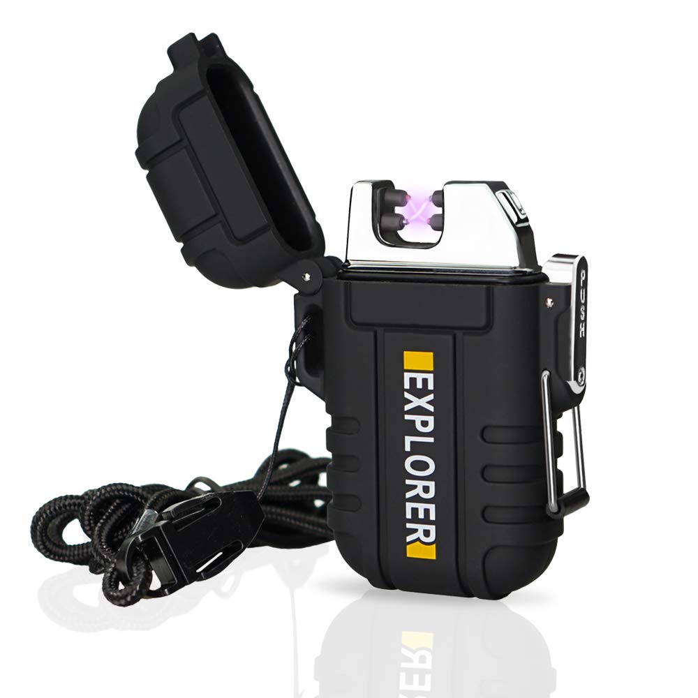 Lafagiet Electronic Plasma Lighter USB Rechargeable Dual Arc Lighters