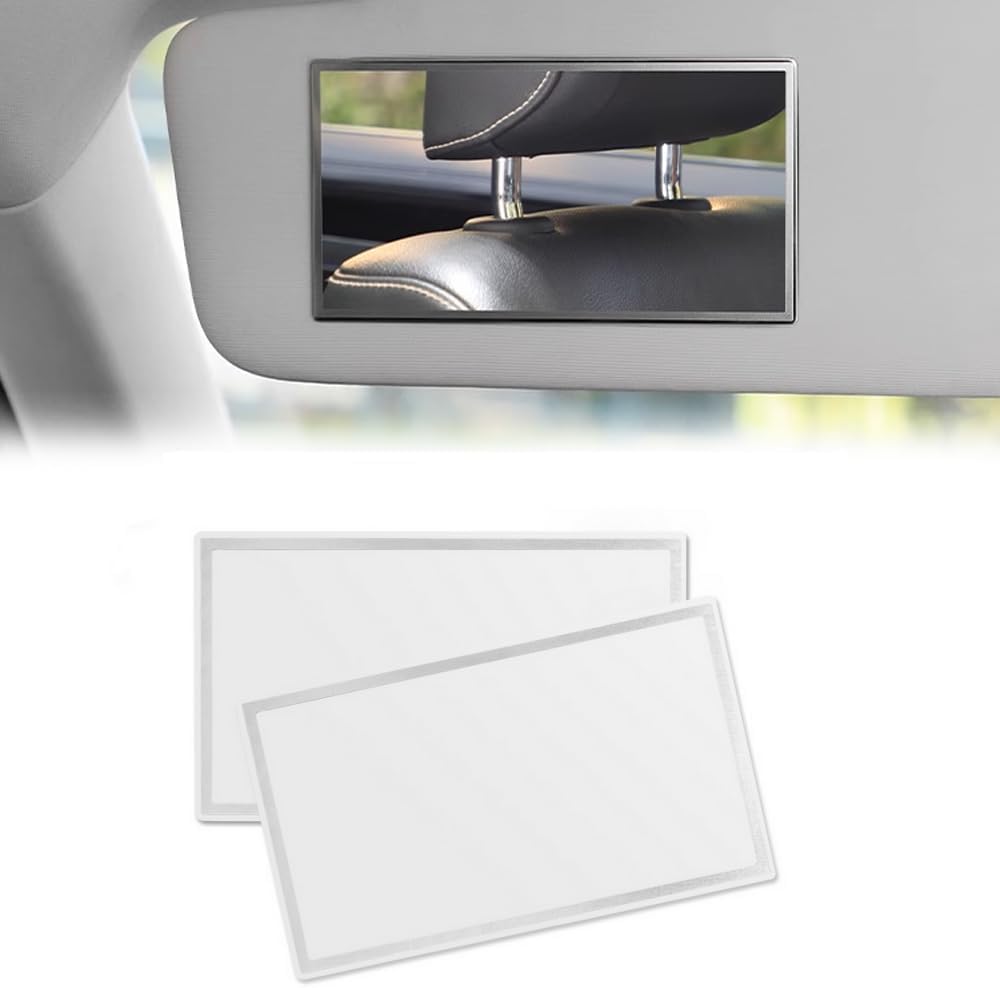 Miroir Cosmétique Pour Pare-Soleil De Voiture – Double Pince Métal, Léger Et Pratique