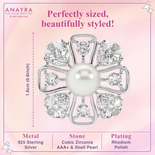 Image of 925 Sterling Silver Stud Earrings for Women | Cubic Zirconia Solitaire Ear Studs | Lightweight Hypoallergenic Anti-Tarnish Daily Wear Jewellery | Gift for Girls, Wife, Girlfriend, Mother, Sister | Birthday, Anniversary, Rakhi