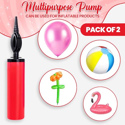 Image of Party Propz Manual Balloon Blower Machine - 2 Pcs Air Balloon Pump | Balloon Pump Machine Hand | Balloon Inflator Pump for Latex, Foil