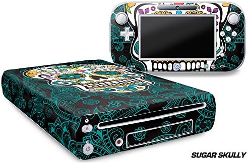 247 Skins Graphics kit Sticker Decal Compatible with Nintendo Wii U and Controllers - Sugar Skully