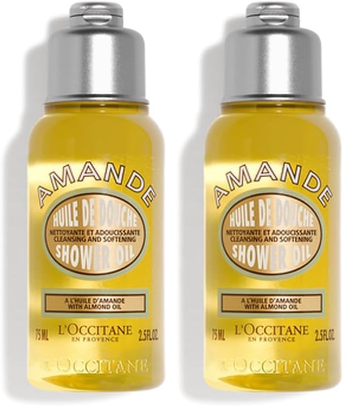 Image of L'Occitane Cleansing & Softening Almond Shower Oil | Oil-to-Milky Lather | Softer Skin | Smooth Skin | Cleanse Without Drying | With Almond Oil