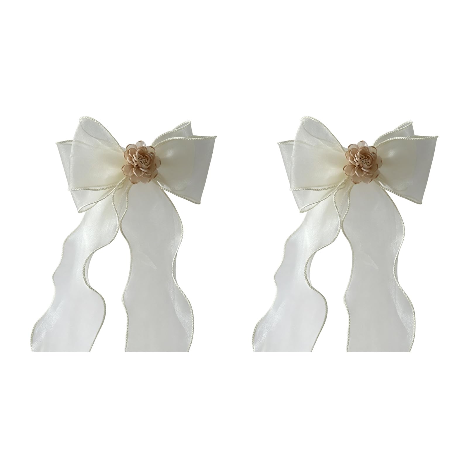 Hsyzygian Camellias Sheer Tulle Curtain Tiebacks for Home Hotel Decoration French Flower Curtain Tie Back