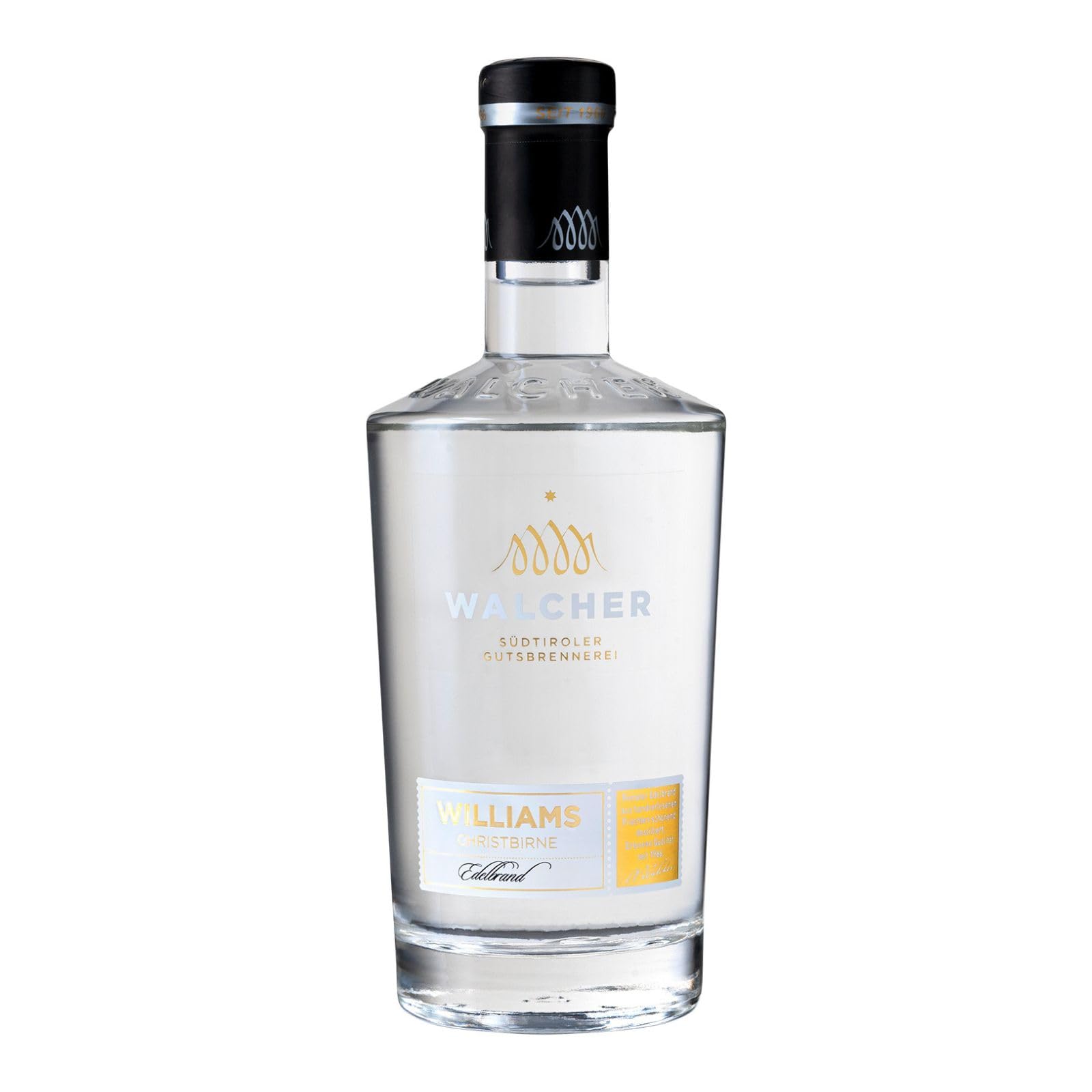 Walcher Williams Christ-Edelbrand – Klassischer, milder Birnenbrand aus Südtirol (1 x 0,7 l)