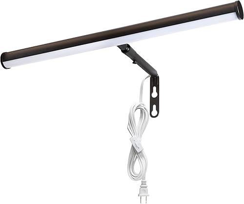 Maxxima Luz LED de pared de 14 pulgadas, pantalla LED integrada, 3000 K blanco cálido, 200 lúmenes, incluye interruptor de encendidoapagado, luz