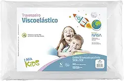 Travesseiro para Criança Nasa Infantil Kids Viscoelástico Anatomico - P/fronhas 50x70 cm - Fibrasca