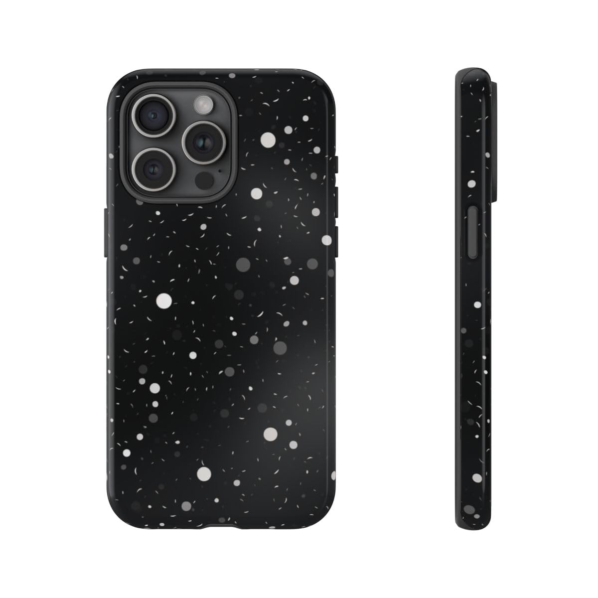 Coque iPhone 15 Pro Max texture spatiale noire pour sublimer vos journées de travail