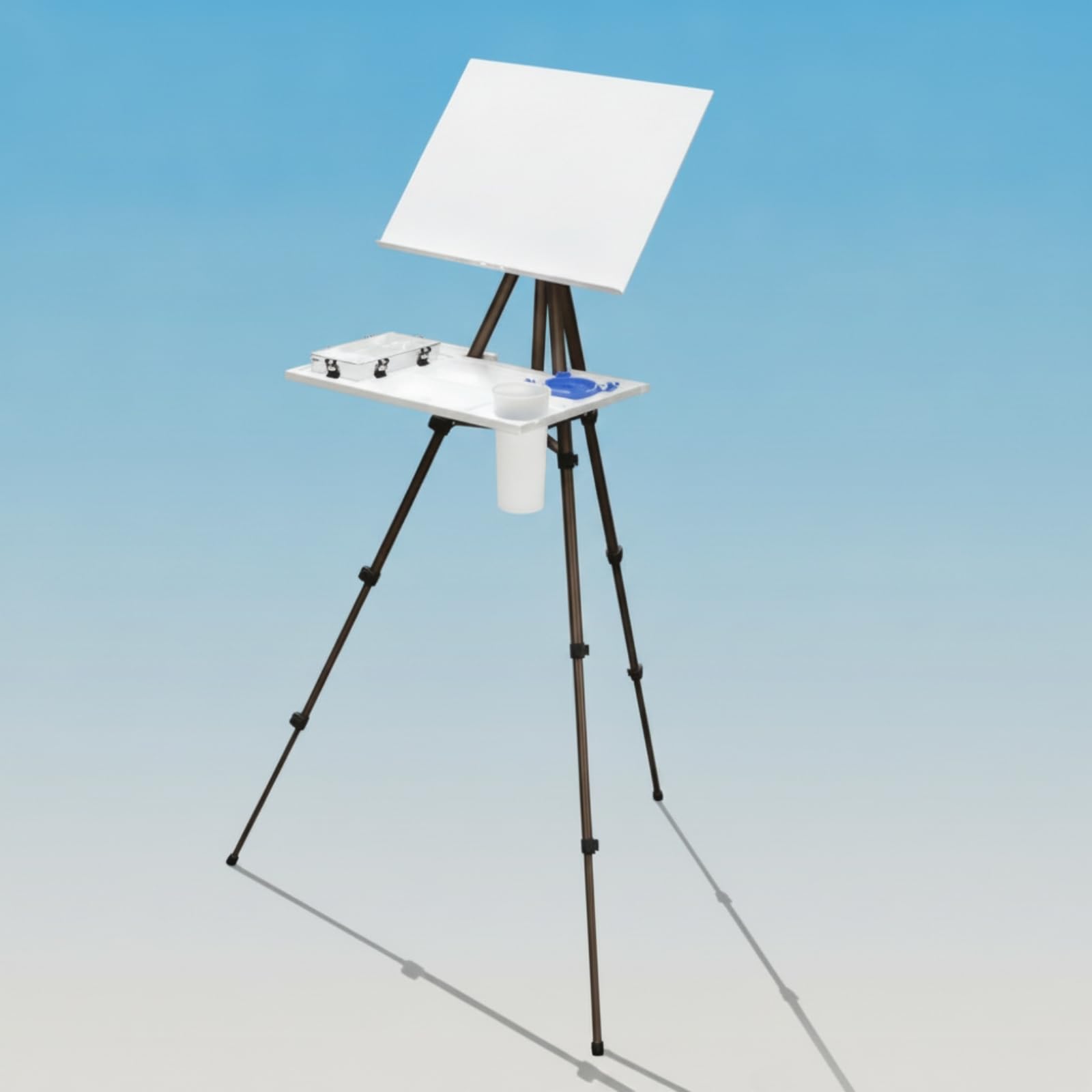 Milageto Chevalet Pliable Polyvalent Chevalet avec Plateau Robuste Support pour Plein Air, Déplacement, Atelier