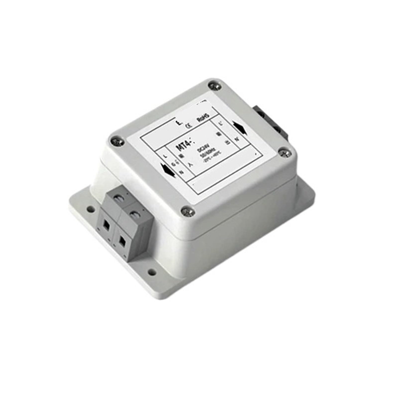 YTMJPQQJI MT4-3A-LC MT4-6A-LC MT4-10A-LC MT4-20A-LC Single-Phase DC Power Filter DC24V Anti-Interference Filter(MT4-6A-LC)