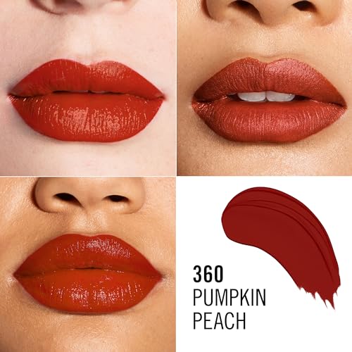Rimmel Lasting Finish Lipstick 360 Pumpkin Peach, Creamy Satin Finish, Long Lasting 8 HR Wear, Comfortable Formula, Rich Pigment - Image 2