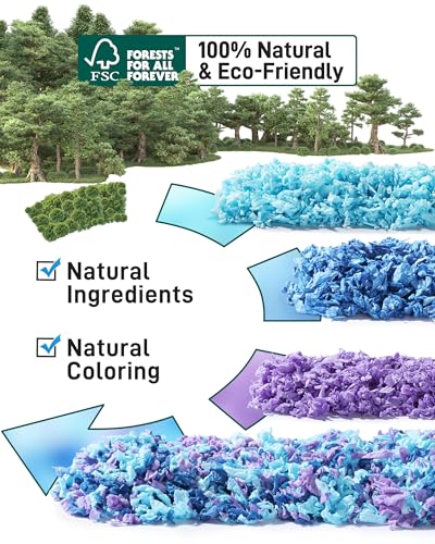 Image of BUCATSTATE Hamster Bedding 70L, Truly 99% Dust-Free Small Animal Paper Bedding Odor Control, Cozy Hamster Litter for Rabbit Rat Syrian Dwarf Hamsters Gerbils (Twilight Blue)