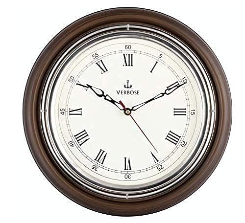 Royal Collection | Handmade Analog Handicraft Wall Clock Wooden Antique 12" for Home Decor Round Shape |Living Room| Bedroom