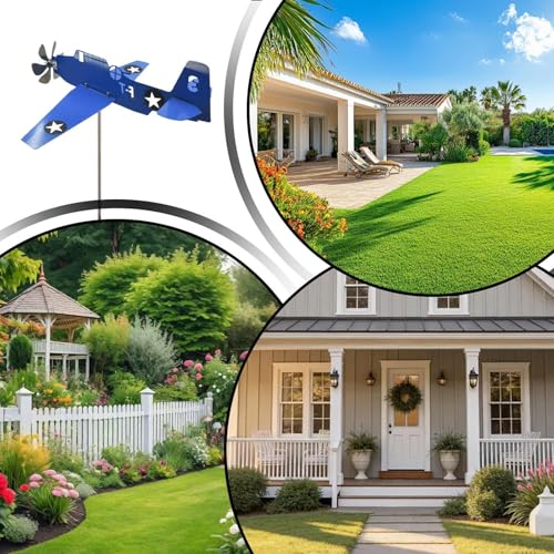 Girouette rétro en fer pour décoration de jardin extérieur durable