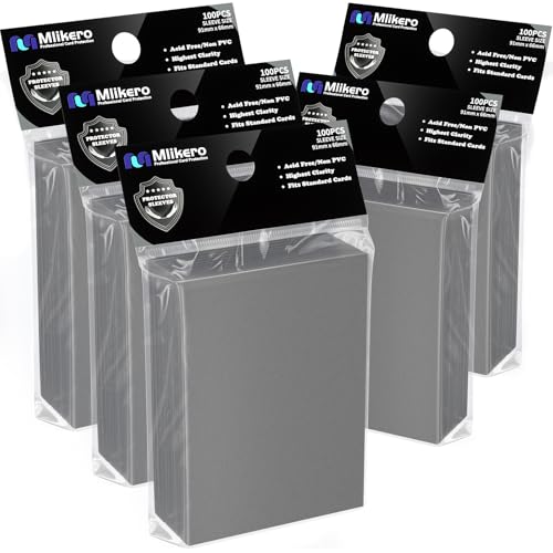 Image of 500 Count Card Sleeves, Matte Magic Card Sleeves, Smooth Shuffle & Tear Resistant, Fit for MTG, TCG, CCG (Silver)