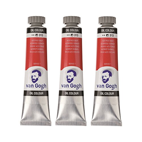 ターレンス 油絵具3本組 ヴァンゴッホ アゾレッドディープ T0204-313-3 20ml