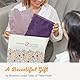 Christian Art Gifts Damenmode Bibelhülle Glaube Hebräer 11:1 Lila Paisley Kunstleder Groß