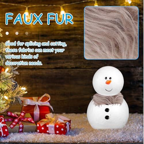 Beavorty 4pcs Faux Fur Ribbons Fabric Shaggy Fur Fabrics Shaggy Fur Patches Fabric Trim Ribbon Ideal for Crafts and DIY Projects Fluffy Precut Strips - Image 3
