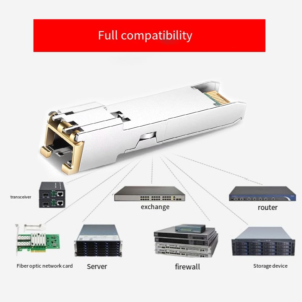 Modulo SFP+ 10G Moduli SFP in rame 10GbE Porta ottica Passa a RJ45 Modulo SFP+ 10G Moduli SFP in rame 10GbE Porta ottica Passa a RJ45