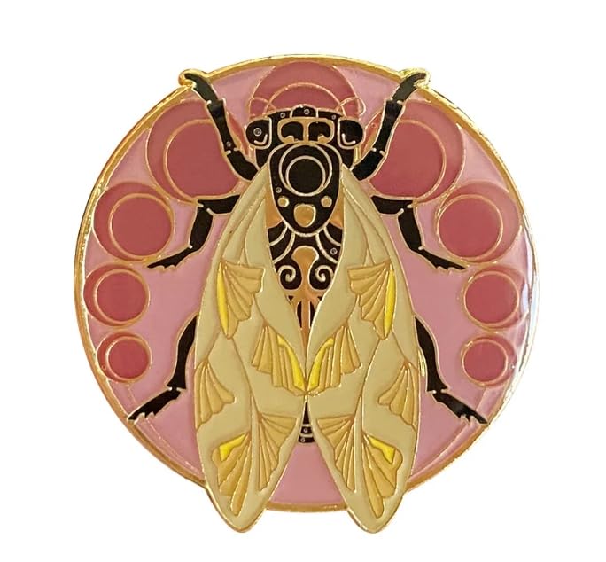 HKUFENGSEN Cicada Insect Brooch Decoration On Jackets Backpack Or Hat