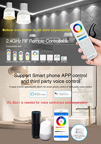 LGIDTECH FUT106 Miboxer 6W 2.4GHz WiFi Led Spot Light Bulb GU10 AC RGB CCT Color Changing,Temperature Adjustable,Memory Funtcion.APP & Alexa Voice Control via hub(Excluded) - Image 4