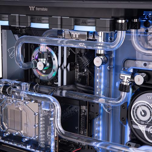 Image of Thermaltake Pacific SF Hard Tube 16mm OD Compression Silver Black /DIY LCS /Fittings CL-W389-CA16BL-A